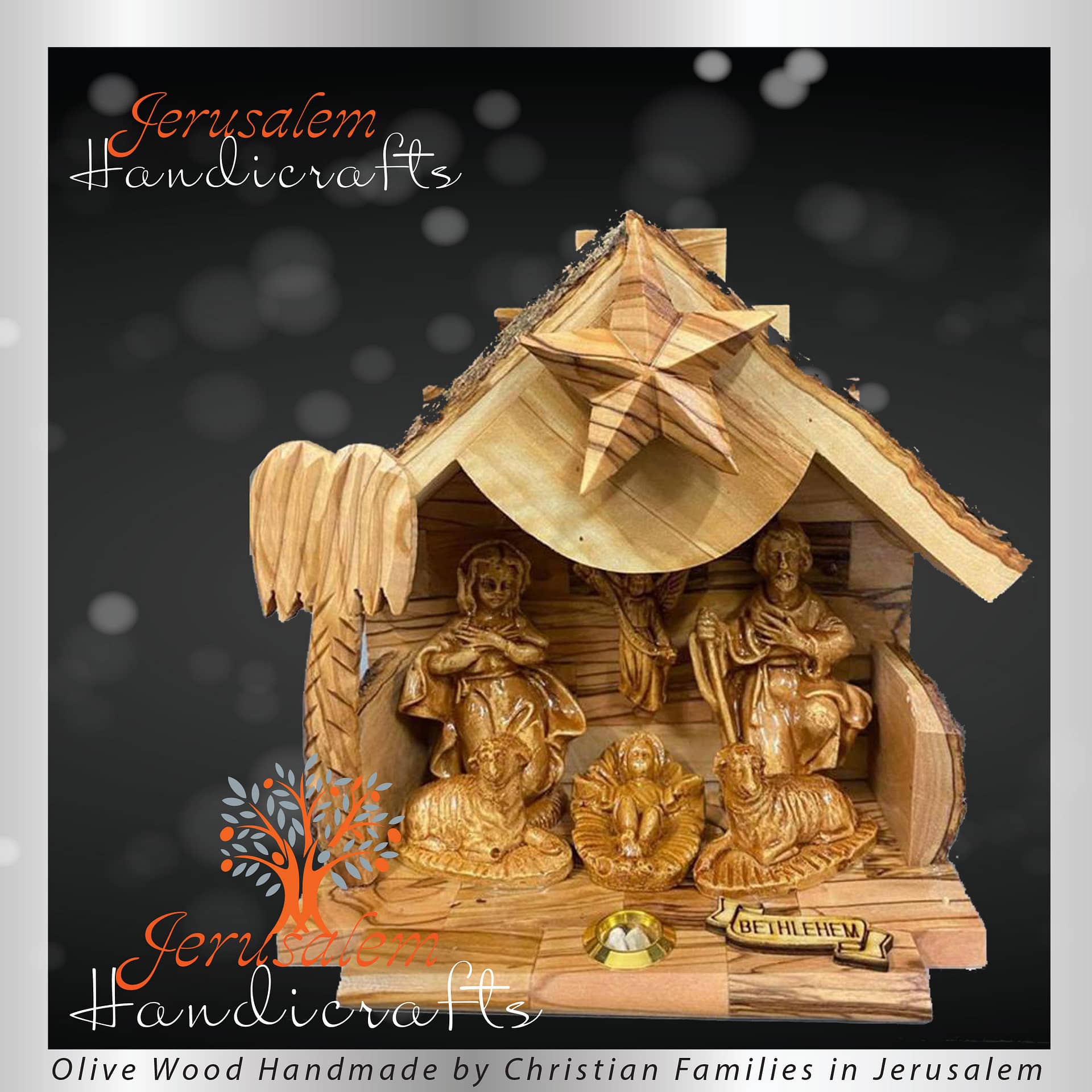 Hand Carved Nativity Scene Statues